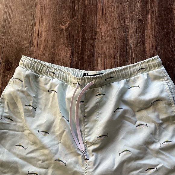 NWT Brooklyn Cloth Co. Fish Pattern Volley Swim Trunk Sz L - Picture 4 of 7